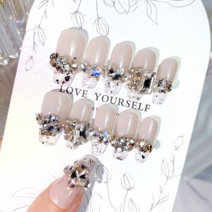 Tarjeta de presentación de esmalte de uñas con logotipo personalizado al por mayor, prensa de moda para uñas, embalaje de papel para ropa, compra de uñas artificiales - Product Image 2
