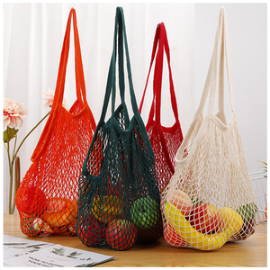 Bán buôn xách tay sinh thái thân thiện hàng tạp hóa Net sản xuất túi thị trường Rau Trái Cây tái sử dụng Crochet bông lưới mua sắm túi - Product Image 2