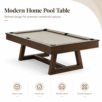 Table de billard moderne en bois massif de 7 pieds et 8 pieds pour salle de jeux à domicile, OEM ODM Vente en gros