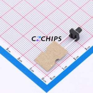 TSB06153-075B832BA-L2000 Tactile Switch Through hole,6.1x6.1mm Switch Single Pole Single Throw Round Button 2.5N 6.1mm - Product Image 2