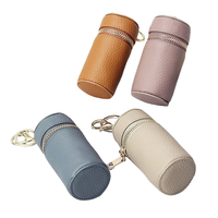 Sac de rangement pour rouge à lèvres en cuir portable mini pour femme, tendance et créatif, avec chaînes, anti-vol, pour l'été