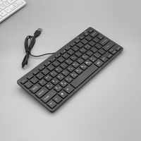 Nouveau clavier filaire ultra-plat de haute qualité à 78 touches, USB, plug-and-play, en plastique, avec membrane, pour ordinateur de bureau, bureau, usage domestique