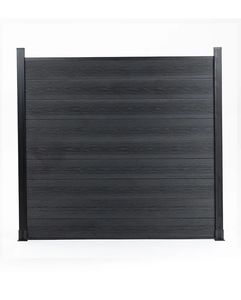 แผงรั้ว WPC แบบ Co-Extruded คุณภาพพรีเมียม ป้องกัน 360 องศา ลายไม้สีดำ ป้องกันการมองเห็น ทนทานต่อรังสียูวี เป็นมิตรกับสิ่งแวดล้อม - Product Image 1