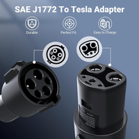 Nouvel adaptateur EV J1772 vers Tesla adaptateur de chargeur EV de charge J1772 vers adaptateur de charge Tesla EV