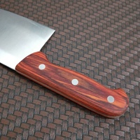 Couteaux de cuisine professionnels 7.8 pouces, couteau à viande de boucher en acier inoxydable de chef avec manche en bois de pakka de qualité 1 pièce