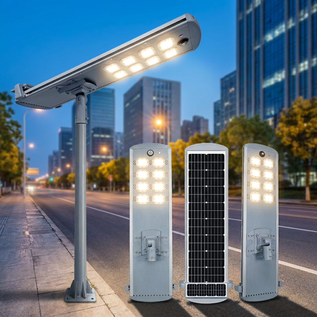 Smart City IP65 Highway Solar LED Street Light with Auto-Cleaning 40W-100W Aluminum Alloy CE Certified · image 3