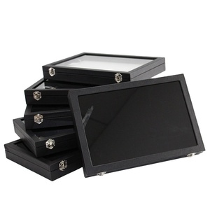 FSD رخيصة الثمن فتحة عرض حلقة قلادة علبة الأزياء بو الجلود عرض مجوهرات المواد - Product Image 1