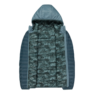 Plumas de <span class=keywords><strong>ganso</strong></span> acolchadas para <span class=keywords><strong>hombre</strong></span>, repelente al agua, plumas de <span class=keywords><strong>ganso</strong></span>, chaquetas con relleno de capucha fija de nailon, venta directa de fábrica - Product Image 4