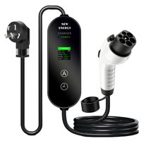 Meilleure option : adaptateur de charge pour voiture électrique Tesla, type 2 AC, connecteur EV EU NACS, station de charge EV portable, 220*73*68mm