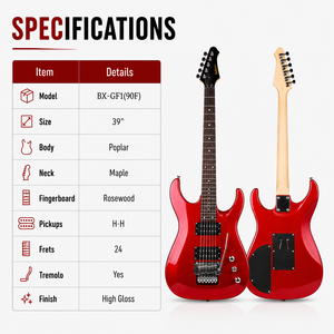 Chitarra Elettrica H-H da 39 Pollici, Produzione OEM ODM, Vendita all'Ingrosso di <span class=keywords><strong>Chitarre</strong></span> <span class=keywords><strong>Elettriche</strong></span> - Product Image 5