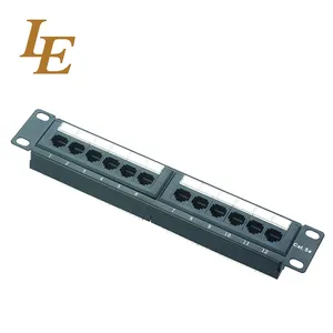 Wall Mount Loại CAT5e CAT6 Ethernet Patch Panel Rack mount phụ kiện tủ