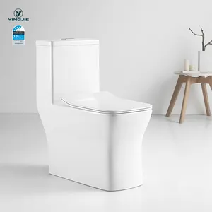 Bad möbel Keramik Siphon Sanitär keramik moderne einteilige WC Toiletten schüssel