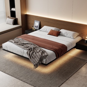 Lit suspendu Flying Wing, design moderne, taille complète, cadre en bois massif, chambre principale, écologique, durable - Product Image 2