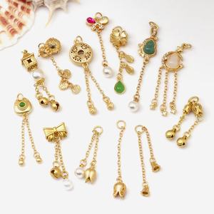 Accesorios de cobre con cuentas DIY para la creación de colgantes, collares, pendientes, dijes, cuentas y pulseras - Product Image 1