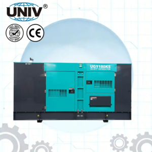Groupe électrogène silencieux UNIVPOWER 180 kVA/144 kW à refroidissement par eau pour l'industrie lourde et les usines - Product Image 1