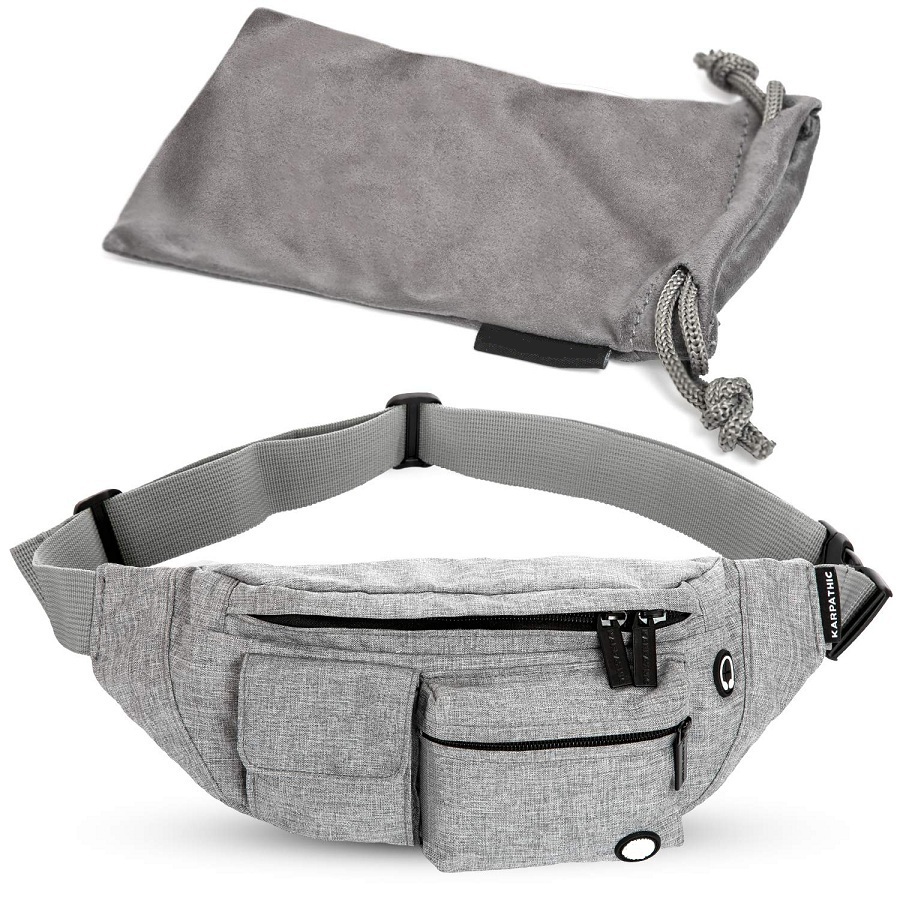 sunsiom fanny pack waist bolsa men women crossbody hip belt pouch pocket travel sport bum