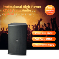 Paquete de Audio KTV Completo para Casa/Club/Bar, Altavoces Pasivos de Karaoke de 12 Pulgadas y 350W con Puerto Frontal de 2 Vías + Amplificador KTV 3 en 1