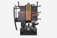 Centre d'usinage vertical CNC haute vitesse à 5 axes SHW100, monobroche, pour usinage intensif, contrôleur Heidenhain, métal
