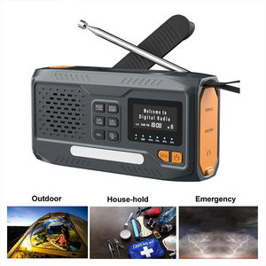 4500mAh Solar Hand Crank DAB FM Radio <b>LED</b> <b>Flashlight</b> SOS Alarm Power Bank Outdoor Camping Use - Product Image 3