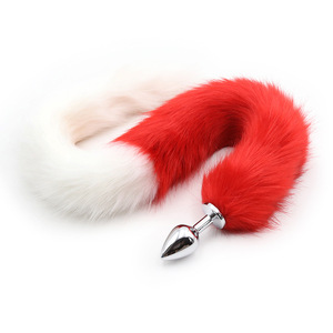 Tapón Anal de Acero con Cola de Zorro para Adultos, Juguete Sexual Anal de Gran Longitud para Hombres - Product Image 2