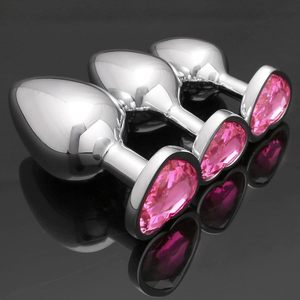 Plug anal avec bijoux, plug anal en métal, jouets sexuels pour hommes et femmes, jouets anaux, plug anal - Product Image 4