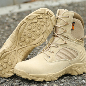 รองเท้าบูท TSB10 Delta High Top Desert Tan Suede Tactical Boots กันน้ำ สำหรับกิจกรรมกลางแจ้งทุกฤดู สวมใส่ได้ทุกโอกาส สีน้ำตาลโคโยตี้ รุ่นสต็อก - Product Image 6