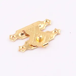 Small Gold Color Metal Jewelry Box Clasp Lock For Wooden Gifts Box Accessories
