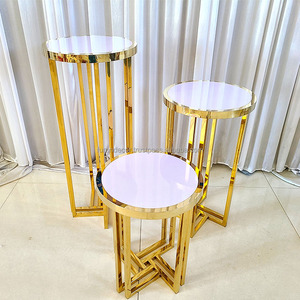 Table à gâteaux/desserts en acier inoxydable et PVC personnalisable de haute qualité pour les mariages, marque FURUN, fournitures durables pour les cérémonies de mariage - Product Image 5