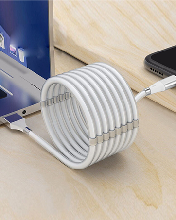 2024 New Fast Charger Magnet Usb to Type c Retractable Data Cable for iphone Type c Micro USB Magnetic Phone Charging Cable