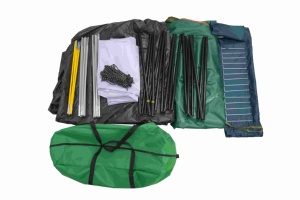 Tenda da Campeggio per 4-12 Persone, 3 Stanze, per Famiglie, Feste e Picnic, 2 Camere da Letto, 1 Soggiorno, Impermeabile in PU Rinforzato con Lucernario Panoramico - Product Image 6