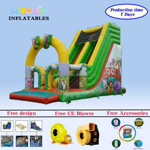 Tobogán Acuático Inflable Comercial con Diseño de Animales para Alquiler en Fiestas - Product Image 1