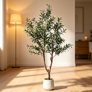 Hot Selling Artificial <strong>Olive</strong> <strong>Tree</strong> 180cm Easy Install Indoor Outdoor Ornaments - Product Image 2