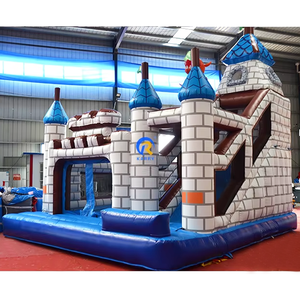 Parc de jeux gonflable Dino Park en PVC de qualité commerciale, château gonflable combiné avec toboggan pour enfants, garantie de 3 ans, installation facile - Product Image 4