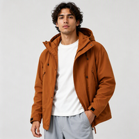 Blouson Bomber Homme Fonctionnel Nouvelle Collection Automne 2026 – Style Streetwear Ample et Décontracté avec Capuche Coupe-Vent pour l'Extérieur