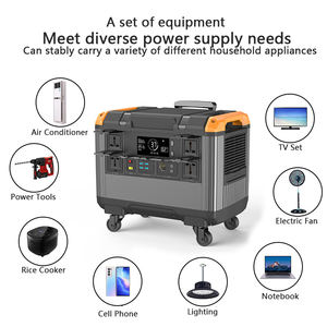 휴대용 충전식 태양광 발전기 파워 스테이션 3000w, Lifepo4 리튬 이온 야외 캠핑 에너지 저장 배터리 팩 - Product Image 2