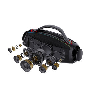 Nouvelle enceinte Bluetooth portable <span class=keywords><strong>sans</strong></span> <span class=keywords><strong>fil</strong></span> puissante et étanche en tissu avec subwoofer extérieur, lumière RGB et poignée pour les fêtes - Product Image 5