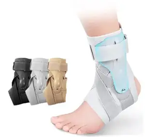 Dukungan orthosis kebugaran pelindung penjepit untuk rehabilitasi kaki dukungan pergelangan kaki dengan tali stabilisasi