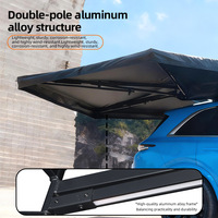 Apertura Rapida 270 °   Tenda Laterale per Auto a Forma di Ventaglio, Protezione UV, Tenda Laterale Universale per Auto, Estensione 2M