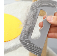 Brosse grattoir de luxe écologique pour poils d'animaux, avec peignes en laiton et acier inoxydable pour l'élimination des poils de chat et de chien
