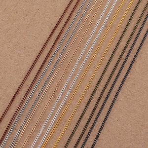 Chaîne fine en métal pour la fabrication de boucles d'oreilles, en fer plaqué cuivre, rouleau de 5 mètres, chaîne de collier, accessoires de bijouterie - Product Image 3