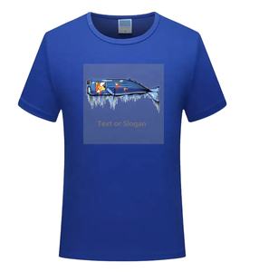 Camiseta deportiva de poliéster 100% de secado rápido con cuello redondo para hombre - Product Image 3