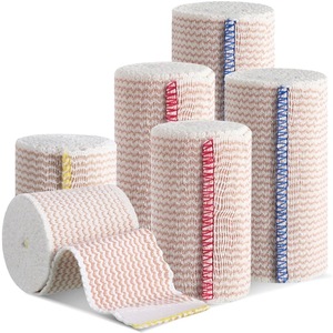 <span class=keywords><strong>Bande</strong></span> <span class=keywords><strong>de</strong></span> compression élastique <span class=keywords><strong>cohésive</strong></span> réutilisable en coton biologique orthopédique avec crochet et boucle - Product Image 5