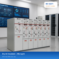 Haowei HGXN99-12 12kV 630A Bebas SF6 Berinsulasi Nitrogen Modular Berlapis Logam IP67 Distribusi Daya Industri IEC 62271-200 Ring