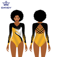 Justaucorps personnalisé Dandy Sports Factory Conception libre de votre propre logo Justaucorps de danse avec strass