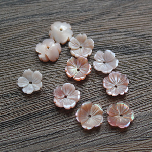 10Mm Handmade Tự Nhiên Ngọc Trai Nước Ngọt Hoa Vỏ Màu Hồng Mẹ của Ngọc Trai Hoa Hạt Cho Tự Làm Đồ Trang Sức Làm - Product Image 5