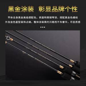 Ecooda Star Flame ESFSJ Canne à pêche en fibre de carbone solide et lourde Bass Pike Sea Fishing Ocean Boat River Lake Stream - Product Image 3