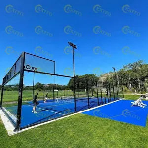 Exito ที่นิยมมากที่สุด padel Court แบบพาโนรามาศาลสร้างของคุณเองในราคาที่ดีที่สุด