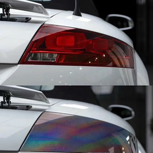 Pf Vinyl Pet xe đèn pha đèn hậu Cầu Vồng tổ ong cán phim CuộN Folie màu Tint bọc tự động lá pegatinas lớp phủ - Product Image 3
