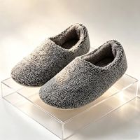 Chaussons d'intérieur confortables pour femmes à dos fermé, en polaire corail, semelle extérieure en EVA, chauds et doux pour la chambre, la maternité et le quotidien