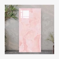 Carrelage pleine masse en porcelaine 600x1200, assortiment rose blush onyx, marbre poli brillant, brique réfractaire moderne, pour murs et sols résidentiels USA
